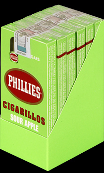 Phillies Sour Apple. Коробка на 6 пачек сигарилл