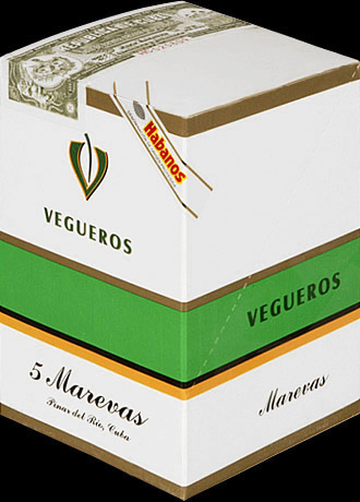 Vegueros Marevas. Коробка на 5 сигар