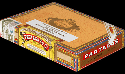 Partagas Coronas. Коробка на 25 сигар