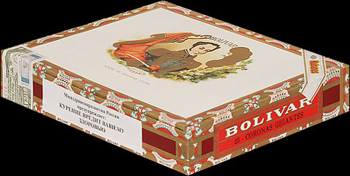 Bolivar Coronas Gigantes. Коробка на 25 сигар