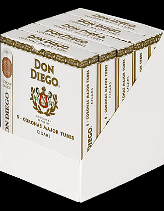 Don Diego Europa Export Corona Major Tube. Коробка на 5 сигар
