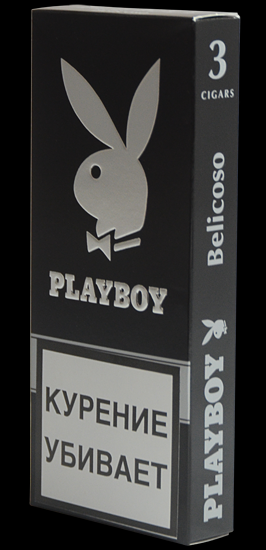 Playboy Belicoso. Пачка на 3 сигары