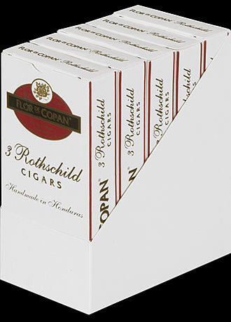 Flor de Copan Rothschild. Коробка на 3 сигары