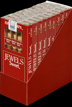 Hav-A-Tampa Jewels Red. Коробка на 10 пачек сигарилл