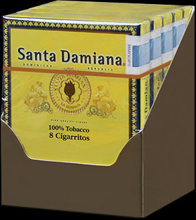 Santa Damiana Cigarritos. Блок на 5 пачек сигарилл