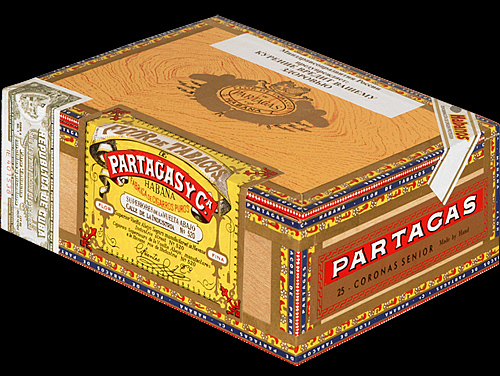 Partagas Coronas Senior A/T. Коробка на 25 сигар