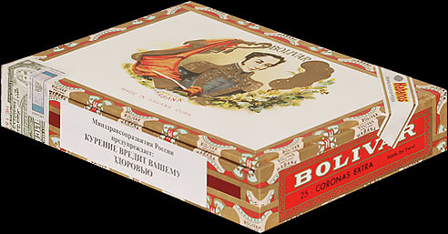 Bolivar Coronas Extra. Коробка на 25 сигар