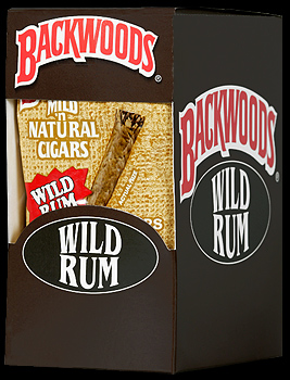 Backwoods Wild Rum. Коробка на 8 пачек сигарилл