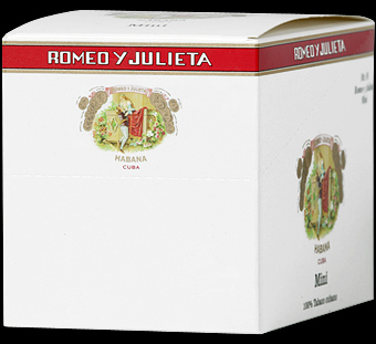 Romeo Y Julieta Mini. Коробка на 10 пачек сигарилл