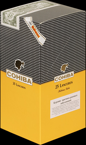 Cohiba Lanceros. Коробка на 25 сигар